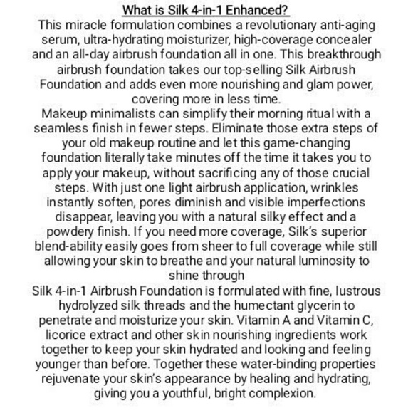 🔺SOLD🔺💦010 Enhanced Silk Foundation by Luminess Air - Picture 5 of 8